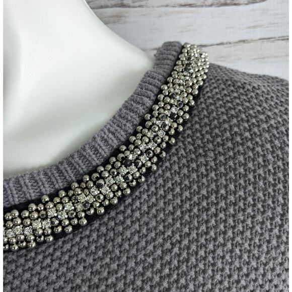 RD Style Beaded Neckline Open Back Sweater sz M - Picture 7 of 9